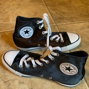 Converse All Star Black Fuzzy